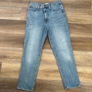 Madewell The Perfect Vintage Light Blue Straight Leg Jeans Sz 27
